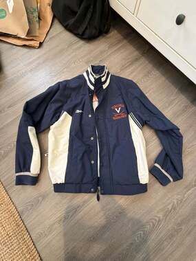 Vintage Reebok University of Virginia Cavaliers Track & Field Windbreaker Jacket
